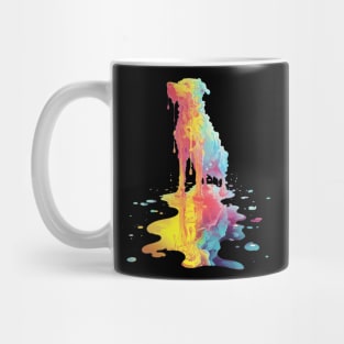 Dripping Color Hound Mug